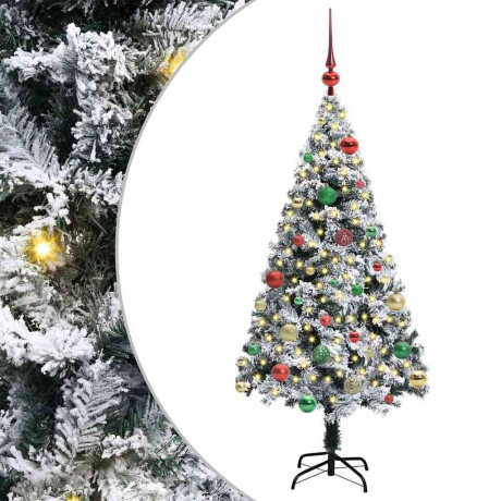 vidaXL Kunstkerstboom Groen 150 x 95 cm PVC en Staal en Kunststof afbeelding2 - 1