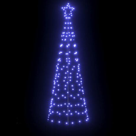 vidaXL LED Kerstboom met Grondspiesjes met 390 LED Blauw 250 cm IJzer afbeelding2 - 1