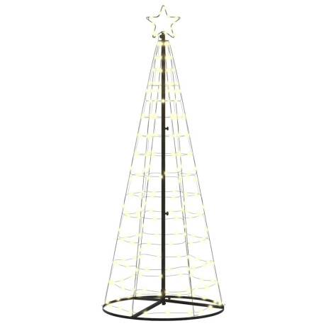 vidaXL LED Kerstboom met 390 LED met grondpennen Warmwit 250 cm IJzer afbeelding2 - 1