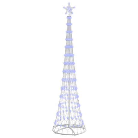 vidaXL LED Kerstboom met 290 LED met standaard Blauw 250 cm Metaal afbeelding2 - 1