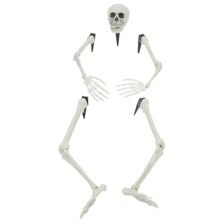 vidaXL Halloween Skelet Wit 20 x 10 x 9.5 cm Kunststof afbeelding2 - 1