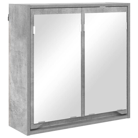 vidaXL Badkamer spiegelkast Beton Grijs 60 x 20 x 60 cm Bewerkt hout afbeelding2 - 1