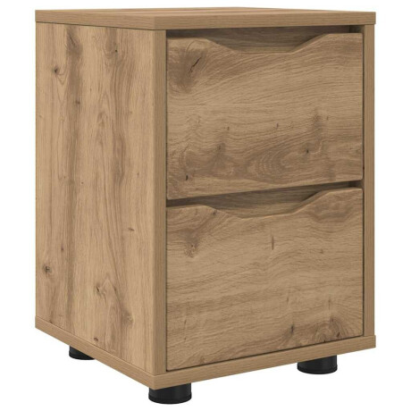 vidaXL Nachtkastje Artisan Eiken 30,5 x 30 x 43 cm Bewerkt hout afbeelding2 - 1