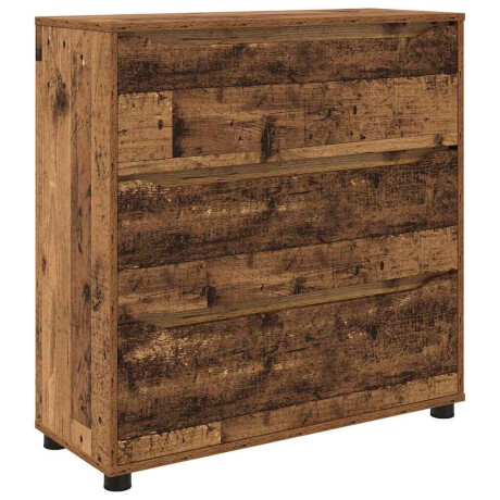 vidaXL Opbergkast Oud Hout 80 x 31 x 81 cm Bewerkt hout afbeelding2 - 1