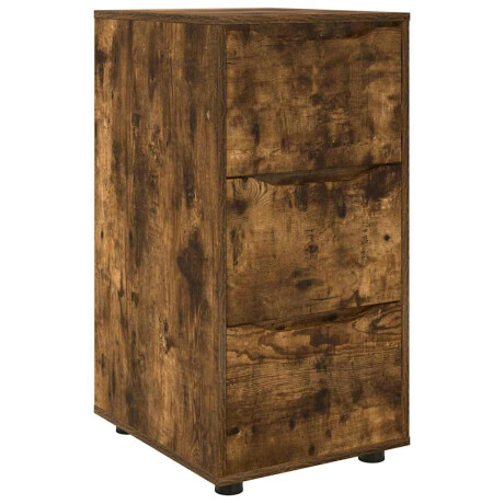 vidaXL Opbergkast Gerookt eiken 40 x 48 x 81 cm Bewerkt hout afbeelding2 - 1
