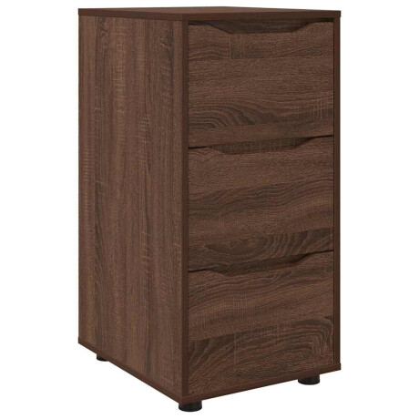 vidaXL Opbergkast Bruin Eiken 40 x 48 x 81 cm Bewerkt hout afbeelding2 - 1