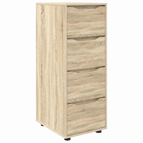 vidaXL Opbergkast Sonoma Eiken 40 x 48 x 105 cm Bewerkt hout afbeelding2 - 1