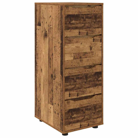 vidaXL Opbergkast Oud Hout 40 x 48 x 105 cm Bewerkt hout afbeelding2 - 1