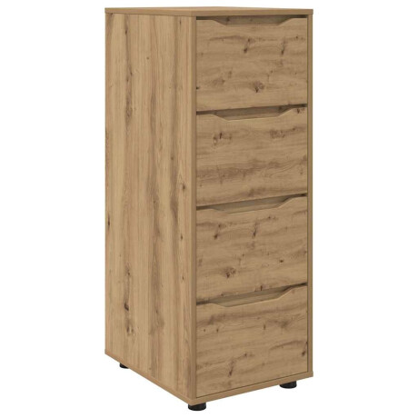 vidaXL Opbergkast Artisan Eiken 40 x 48 x 105 cm Bewerkt hout afbeelding2 - 1