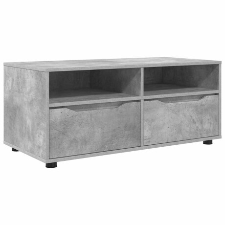 vidaXL TV-kast met lade Beton Grijs 100 x 48 x 43 cm Bewerkt hout afbeelding2 - 1