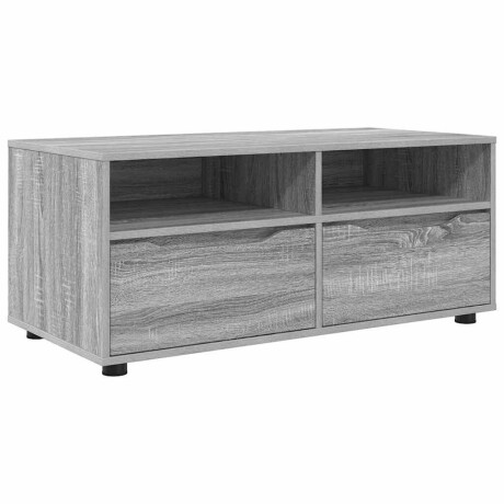 vidaXL TV-kast met lade Grijs Sonoma 100 x 48 x 43 cm Bewerkt hout afbeelding2 - 1