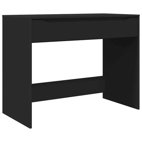 vidaXL Bureau met lade Zwart 100 x 50 x 78 cm Geconstrueerd hout afbeelding2 - 1