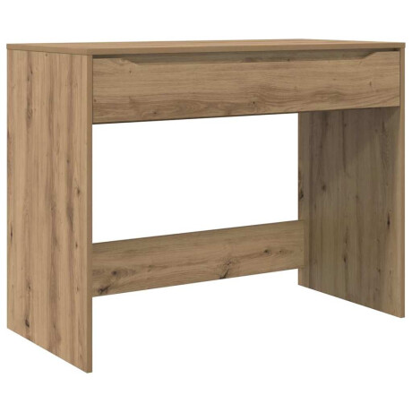 vidaXL Bureau met lade Artisan Eik 100 x 50 x 78 cm Geconstrueerd hout afbeelding2 - 1