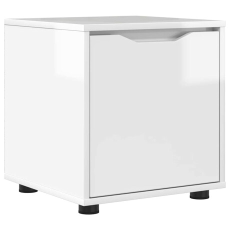 vidaXL Badkamer Kast Hoogglans wit 40,5 x 40 x 44 cm Bewerkt hout afbeelding2 - 1