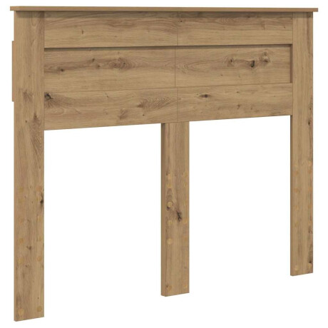 vidaXL Hoofdbord met hoofdeinde Artisan Eiken 135 cm Bewerkt hout afbeelding2 - 1