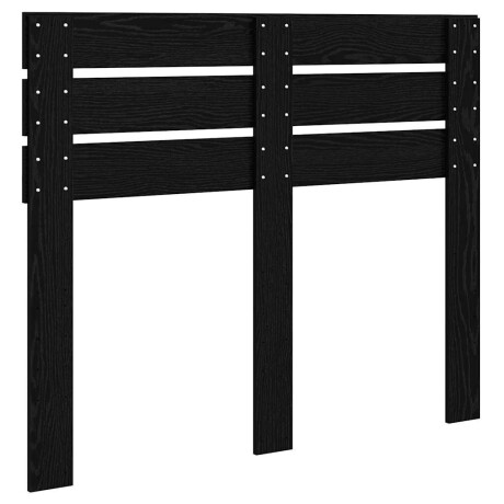 vidaXL Hoofdbord met hoofdeinde Zwart Eiken 120 cm Bewerkt hout afbeelding2 - 1