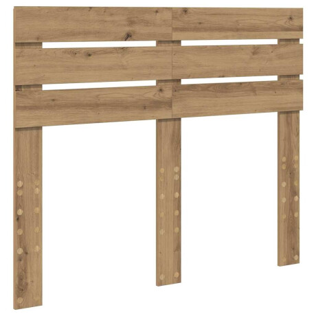 vidaXL Hoofdbord met hoofdeinde Artisan Eiken 120 cm Bewerkt hout afbeelding2 - 1