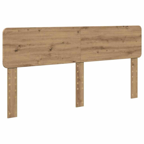 vidaXL Hoofdbord met hoofdeinde Artisan Eiken 200 cm Bewerkt hout afbeelding2 - 1
