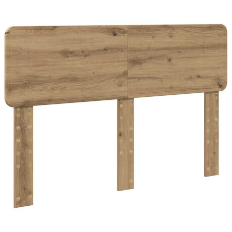vidaXL Hoofdbord met hoofdeinde Artisan Eiken 150 cm Bewerkt hout afbeelding2 - 1