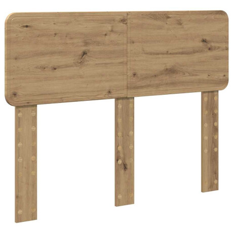 vidaXL Hoofdbord met hoofdeinde Artisan Eiken 120 cm Bewerkt hout afbeelding2 - 1