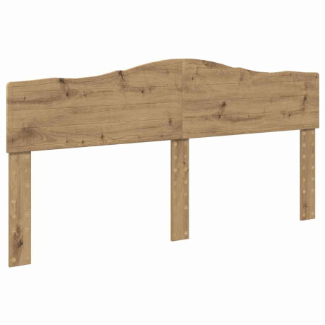 vidaXL Hoofdbord met hoofdeinde Artisan Eiken 180 cm Bewerkt hout afbeelding2 - 1