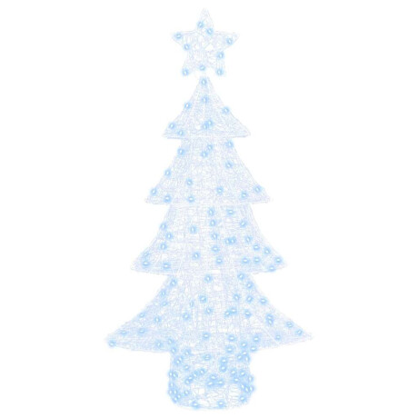 vidaXL Kerstboom met 160 LED Koudwit 150 cm Acryl afbeelding2 - 1
