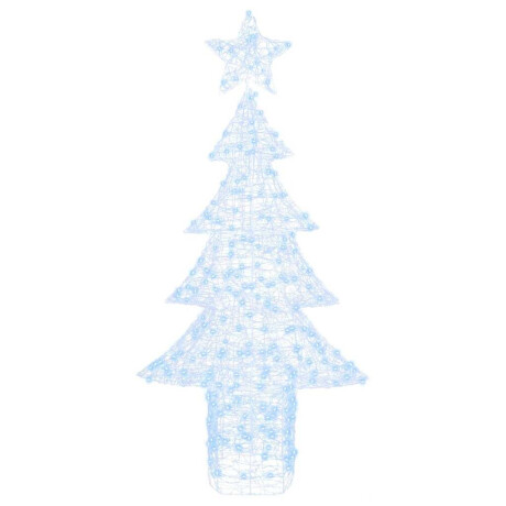 vidaXL Kerstboom met 240 LED Koudwit 180 cm Acryl afbeelding2 - 1