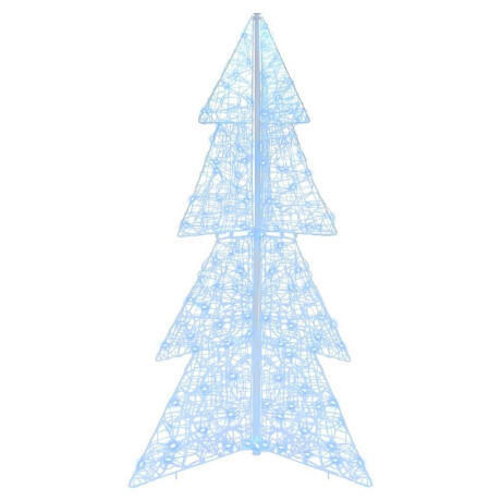 vidaXL Kerstboom met 160 LED Koud Wit 150 cm Acryl afbeelding2 - 1