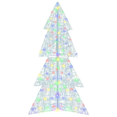 vidaXL Kerstboom met 160 LED Multikleur 150 cm Acryl afbeelding2 - 1