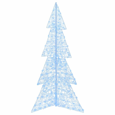 vidaXL Kerstboom met 240 LED Koud Wit 180 cm Acryl afbeelding2 - 1