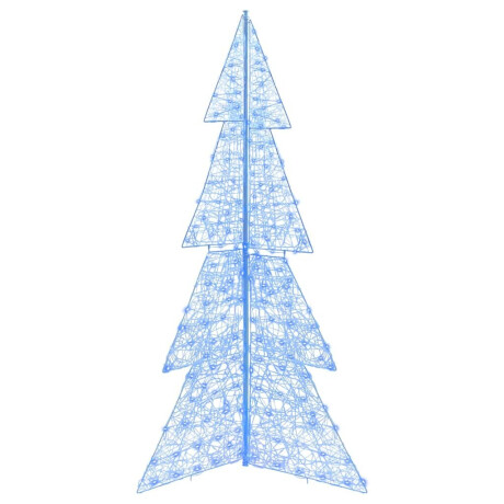 vidaXL Kerstboom met 240 LED Blauw 180 cm Acryl afbeelding2 - 1