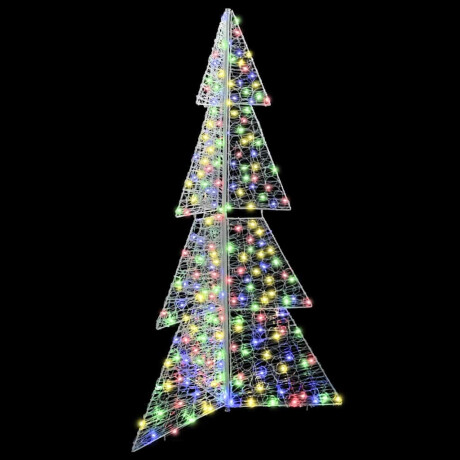 vidaXL Kerstboom met 240 LED Multikleur 180 cm Acryl afbeelding2 - 1