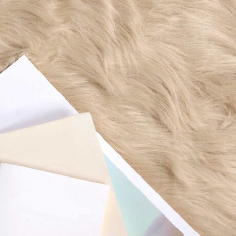 vidaXL Tapijt van imitatie TAFALLA Beige 60 x 110 cm Polyester afbeelding2 - 1