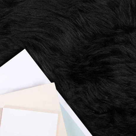 vidaXL Tapijt van imitatie TAFALLA Zwart 240 x 240 cm Polyester afbeelding2 - 1