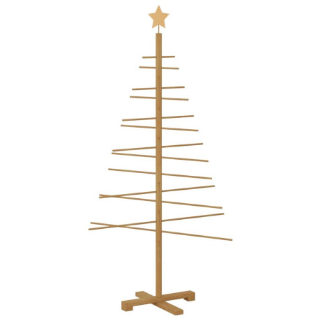 vidaXL Houten kerstboom met standaard Bruin 150 cm Bamboe afbeelding2 - 1
