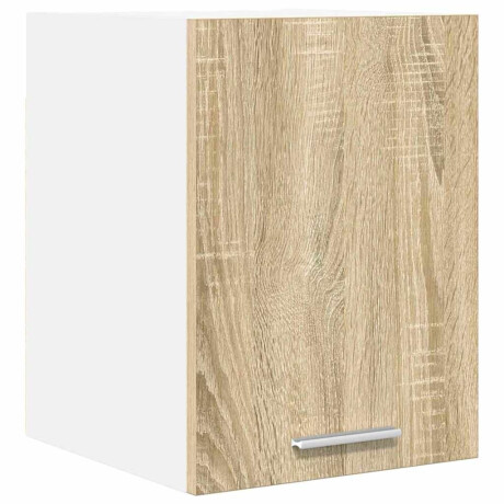 vidaXL Hangkast Sonoma Eik en Wit 30 x 31 x 40 cm Bewerkt hout afbeelding2 - 1