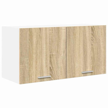 vidaXL Hangkast met opslag Sonoma Eiken 80 x 31 x 40 cm Bewerkt hout afbeelding2 - 1