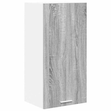 vidaXL Hangkast Riga Grijs Sonoma en Wit 40 x 31 x 80 cm Bewerkt hout afbeelding2 - 1