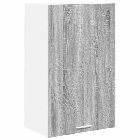 vidaXL Hangkast Riga Grijs Sonoma en Wit 50 x 31 x 80 cm Bewerkt hout afbeelding2 - 1