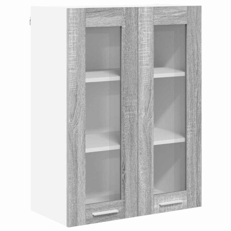 vidaXL Hangkast met opslag Grijs Sonoma 60 x 31 x 80 cm Bewerkt hout afbeelding2 - 1