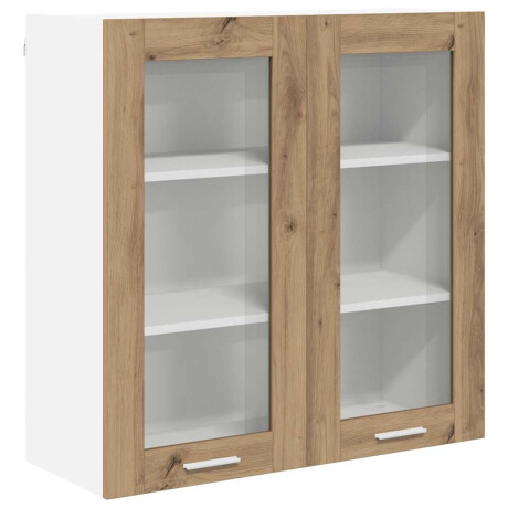 vidaXL Hangkast Artisan Eiken 80 x 31 x 80 cm Bewerkt hout afbeelding2 - 1