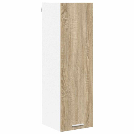 vidaXL Hangkast met opslag Sonoma Eiken 30 x 31 x 100 cm Bewerkt hout afbeelding2 - 1