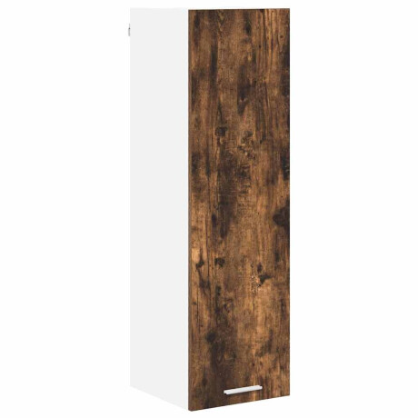 vidaXL Hangkast met opslag Gerookt eiken 30 x 31 x 100 cm Bewerkt hout afbeelding2 - 1