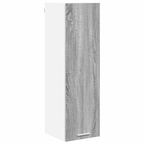 vidaXL Hangkast met opslag Grijs Sonoma 30 x 31 x 100 cm Bewerkt hout afbeelding2 - 1