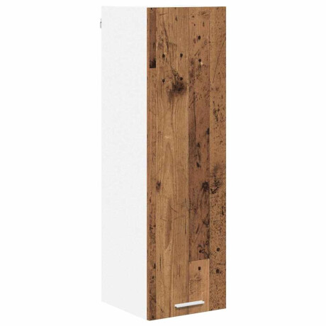 vidaXL Hangkast met opslag Oudhout 30 x 31 x 100 cm Bewerkt hout afbeelding2 - 1