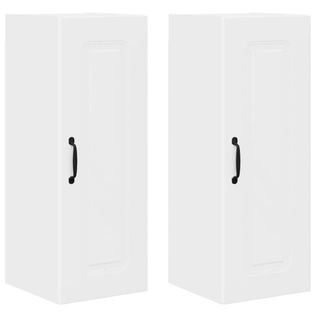 vidaXL Vaatwasserpaneel Kalmar 2 pcs Wit 30 x 31 x 80 cm Bewerkt hout afbeelding2 - 1