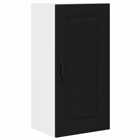 vidaXL Vaatwasserpaneel Kalmar Zwart 40 x 31 x 80 cm Bewerkt hout afbeelding2 - 1
