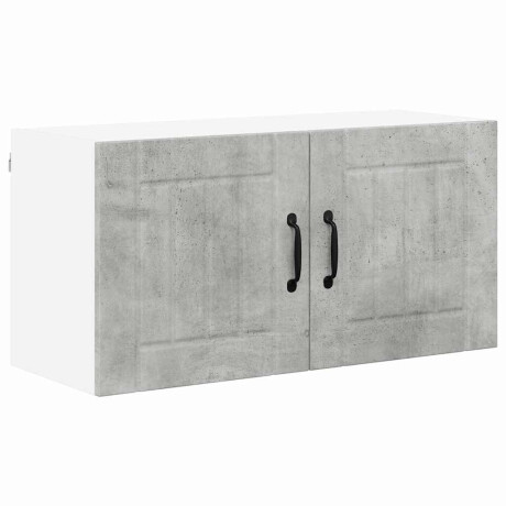 vidaXL Keukenkast aan de muur Beton Grijs 80 x 31 x 40 cm Bewerkt hout afbeelding2 - 1