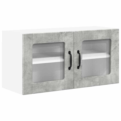 vidaXL Keukenkast aan de muur Beton Grijs 80 x 31 x 40 cm Bewerkt hout afbeelding2 - 1