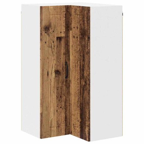 vidaXL Keukenkast aan de muur Oud Hout 57 x 57 x 100 cm Bewerkt hout afbeelding2 - 1